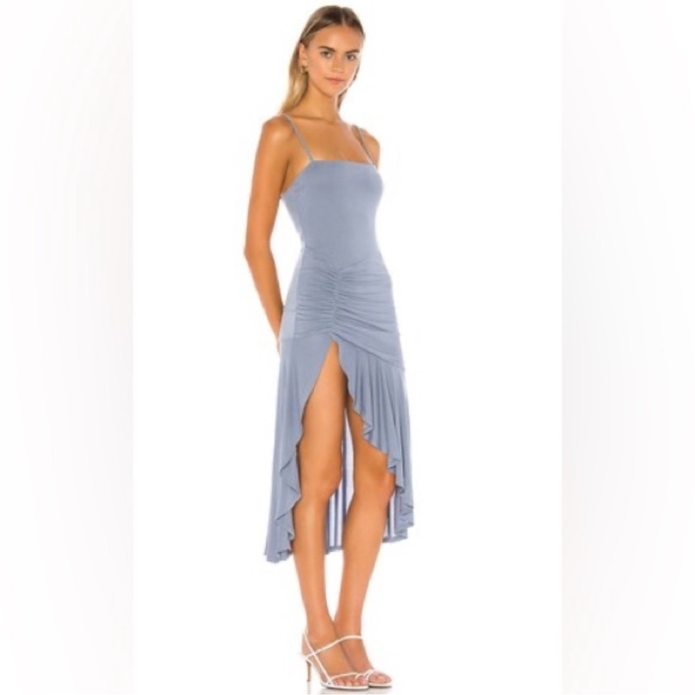 Lovers + Friends Asymmetrical Blue Dress